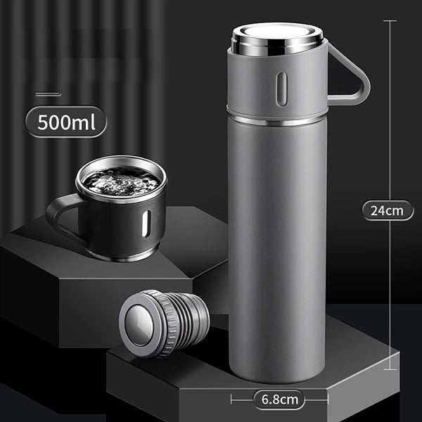 Insulated Vacuum Bottle With Cup
