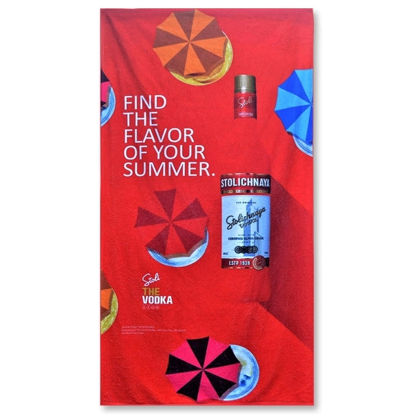 Sublimated Beach Towel (30 x 60) 11.25lbs/dzn