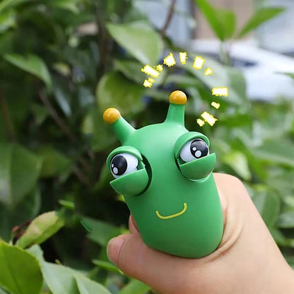 Eye Popping Green Caterpillar Squeeze Toy