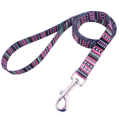 Dye-Sublimation Dog Leash with Adjustable Collar & Carabiner