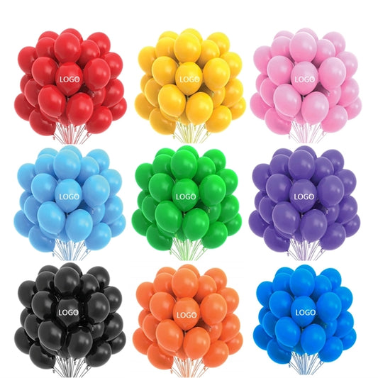 12 Inches Rainbow Latex Balloons
