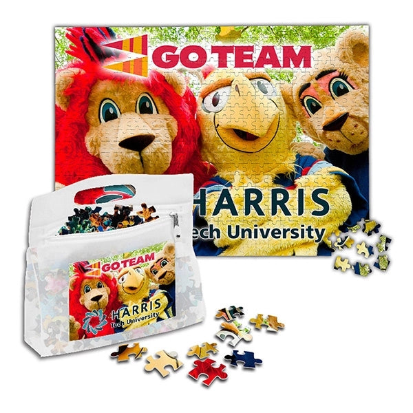 500 Piece Full Color Custom Jigsaw Puzzle In Deluxe Vinyl St