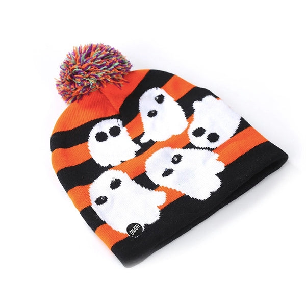 Led Halloween Knitted Beanie Hat