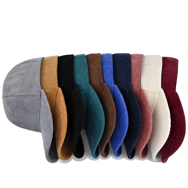 Solid Corduroy Cotton Vintage Unisex Baseball Cap