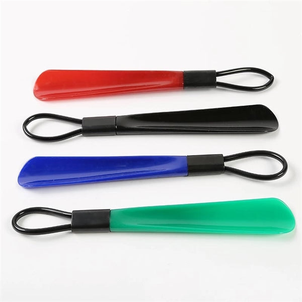 Plastic Handled Shoehorn w/Loop