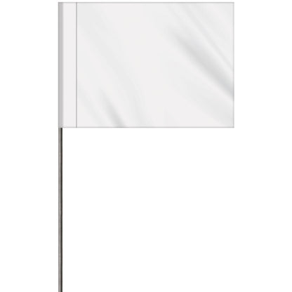 1-Color 2.5" Custom Marking Flag with  Wire Staff