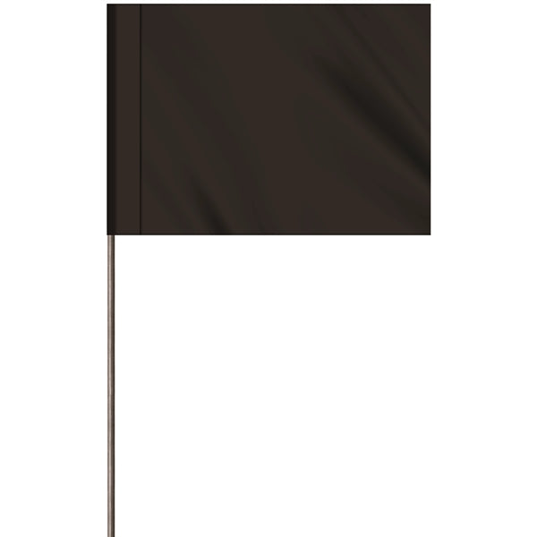 1-Color 2.5" Custom Marking Flag with  Wire Staff