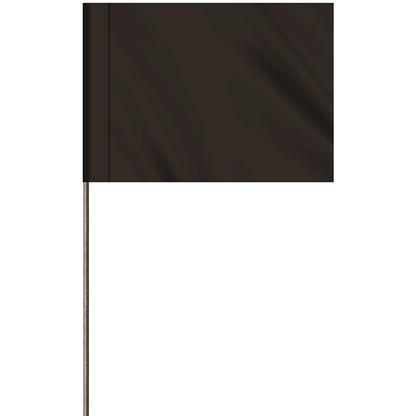 1-Color 2.5" Custom Marking Flag with  Wire Staff