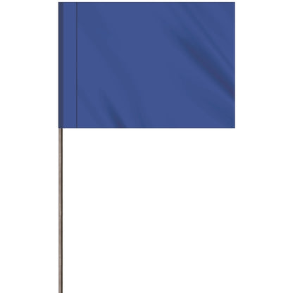 1-Color 2.5" Custom Marking Flag with  Wire Staff