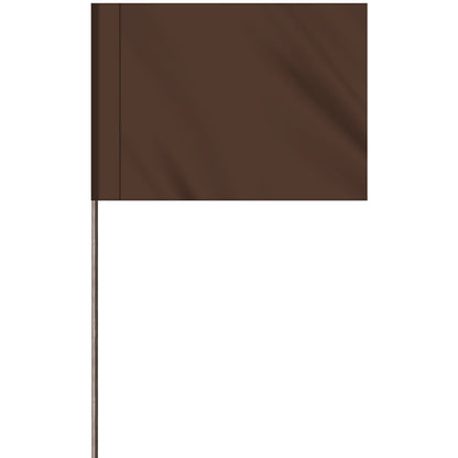 1-Color 2.5" Custom Marking Flag with  Wire Staff