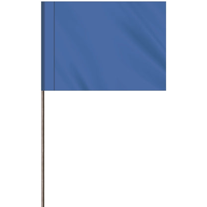 1-Color 2.5" Custom Marking Flag with  Wire Staff