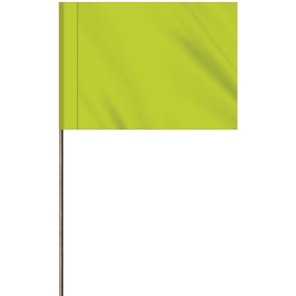 1-Color 2.5" Custom Marking Flag with  Wire Staff
