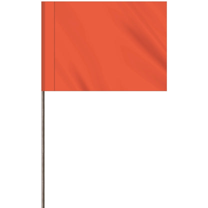 1-Color 2.5" Custom Marking Flag with  Wire Staff