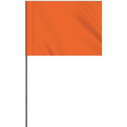 1-Color 2.5" Custom Marking Flag with  Wire Staff