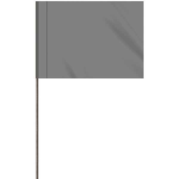 1-Color 2.5" Custom Marking Flag with  Wire Staff
