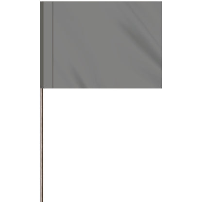 1-Color 2.5" Custom Marking Flag with  Wire Staff