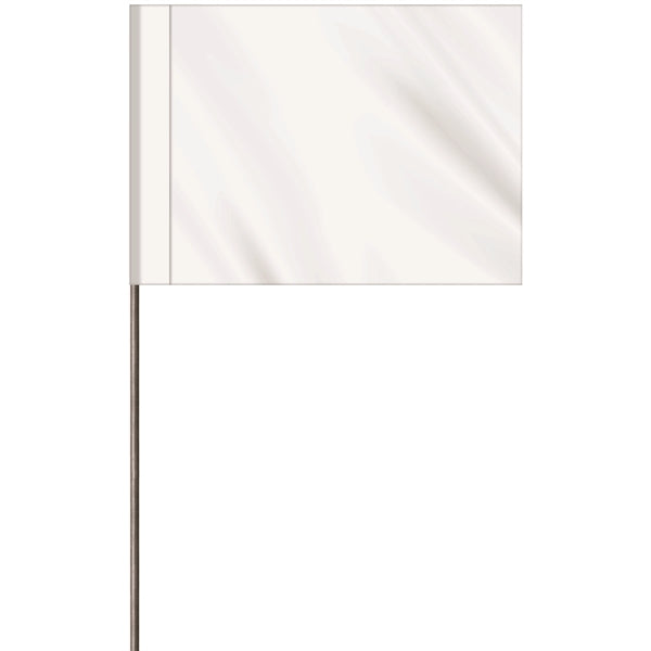 1-Color 2.5" Custom Marking Flag with  Wire Staff