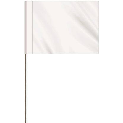1-Color 2.5" Custom Marking Flag with  Wire Staff