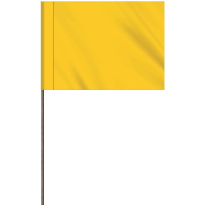 1-Color 2.5" Custom Marking Flag with  Wire Staff