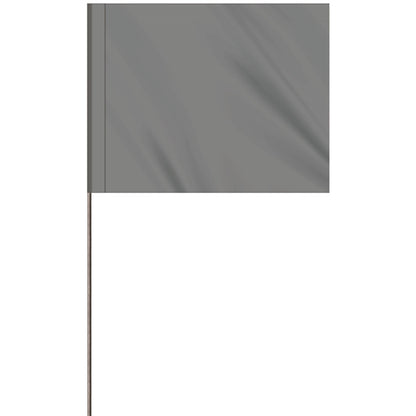 1-Color 4 x 5" Custom Marking Flag with 21" Wire Staff