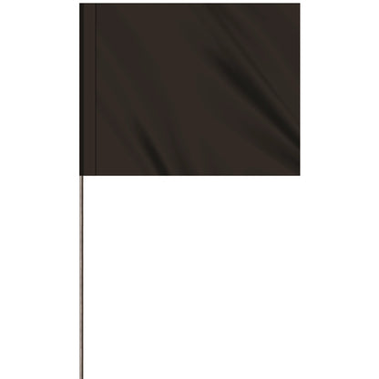 1-Color 4 x 5" Custom Marking Flag with 24" Wire Staff