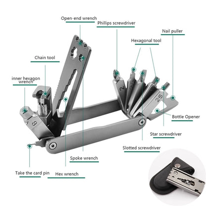 17 in 1 Multi-Function Bike Tool Kit with Case