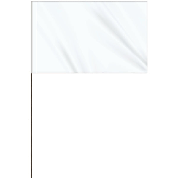 1-Color 5 x 8" Custom Marking Flag with 30" Wire Staff