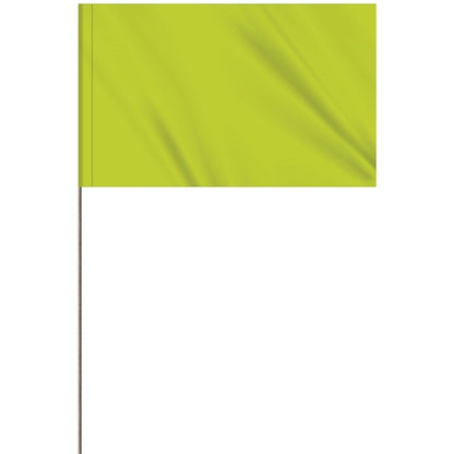1-Color 5 x 8" Custom Marking Flag with 30" Wire Staff