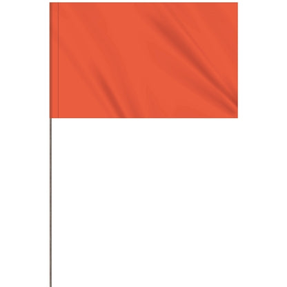 1-Color 5 x 8" Custom Marking Flag with 30" Wire Staff