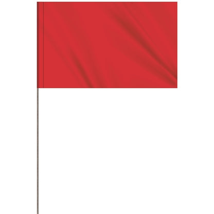 1-Color 5 x 8" Custom Marking Flag with 30" Wire Staff
