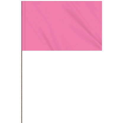 1-Color 5 x 8" Custom Marking Flag with 30" Wire Staff