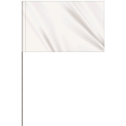 1-Color 5 x 8" Custom Marking Flag with 30" Wire Staff