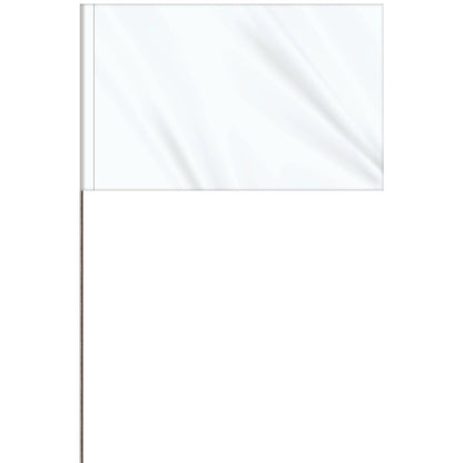 1-Color 5 x 8" Custom Marking Flag with 36" Wire Staff