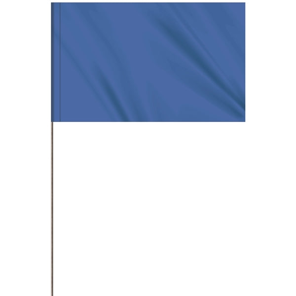 1-Color 5 x 8" Custom Marking Flag with 36" Wire Staff