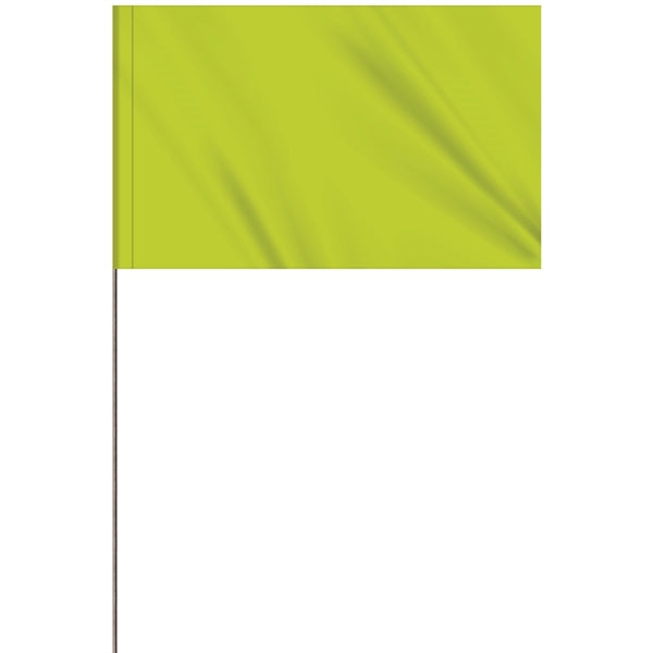 1-Color 5 x 8" Custom Marking Flag with 36" Wire Staff