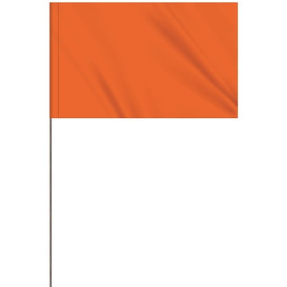1-Color 5 x 8" Custom Marking Flag with 36" Wire Staff