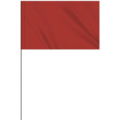 1-Color 5 x 8" Custom Marking Flag with 36" Wire Staff