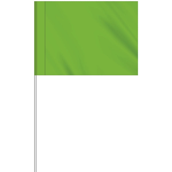 1-Color Custom Marking Flag w/11.5" Plastic Staff