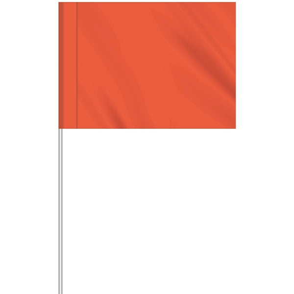 1-Color Custom Marking Flag w/11.5" Plastic Staff