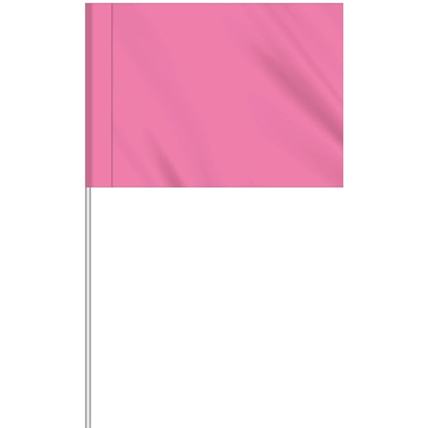 1-Color Custom Marking Flag w/11.5" Plastic Staff
