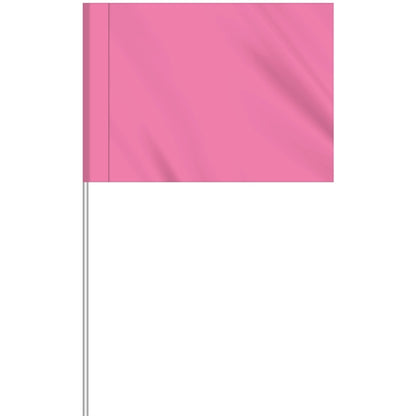1-Color Custom Marking Flag w/11.5" Plastic Staff
