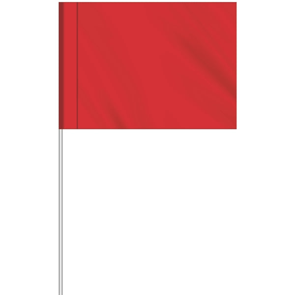 1-Color Custom Marking Flag w/11.5" Plastic Staff