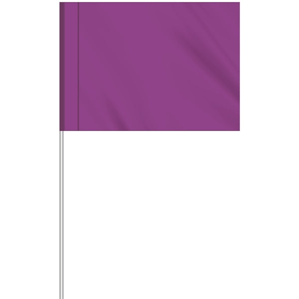 1-Color Custom Marking Flag w/11.5" Plastic Staff