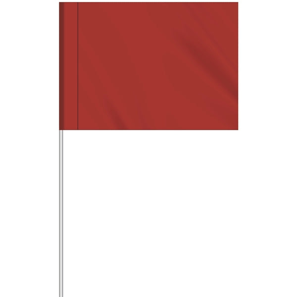 1-Color Custom Marking Flag w/11.5" Plastic Staff