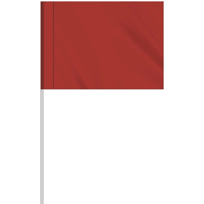 1-Color Custom Marking Flag w/11.5" Plastic Staff