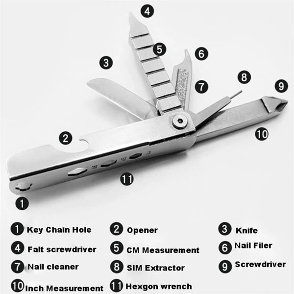 Pocket Gear Keychain Multi Tool