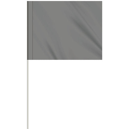 1-Color 4" x 5" Custom Marking Flag w/ 18" Fiberglass Staff