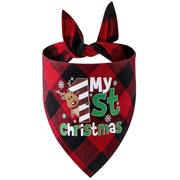 Pet Tringle Bandana Christmas Dog Bib Scarf