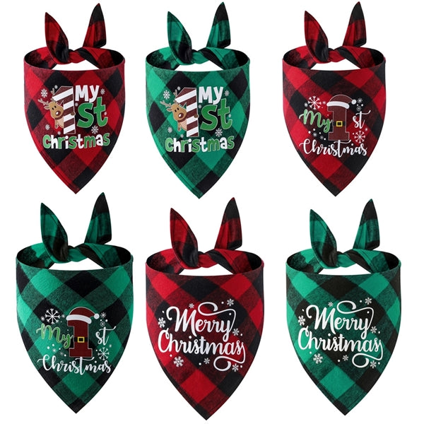 Pet Tringle Bandana Christmas Dog Bib Scarf