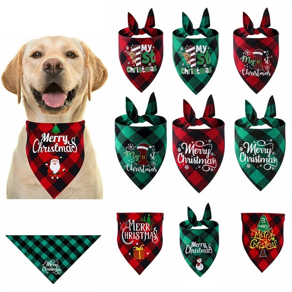 Pet Tringle Bandana Christmas Dog Bib Scarf